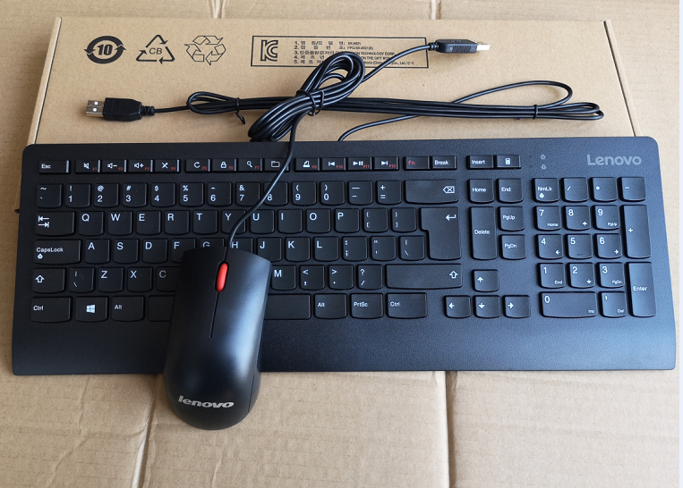 New original dress Lenovo Cable keyboard Sliding Mouse Usb Interface Ultra-thin Big Carriage Keyboard Ultra-Price Ratio Universal