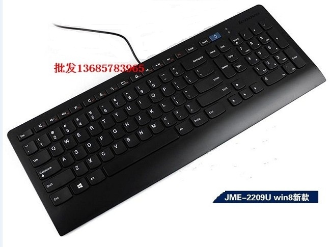 Original Lenovo Keyboard Lenovo Chocolate USB Keyboard Ultra Thin Mute Waterproof Keyboard Standard Chinese Keyboard