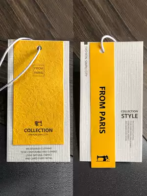 2021 spring summer clothing store tag custom-made high-grade clothes label custom-made fashion card printing custom