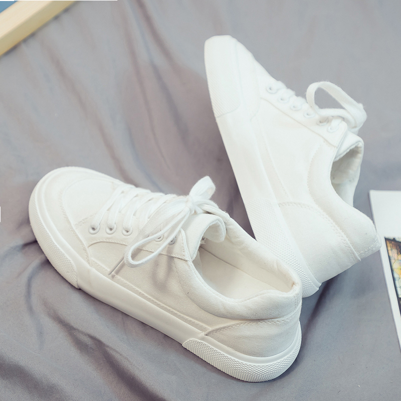 2025 Summer New Low-Top Trendy Versatile White Shoes Casual Trendy Shoes Canvas Sneakers White Men's Shoes Sports Cloth Shoes
