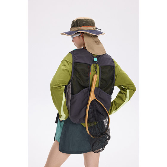 SE户外多口袋工装马甲男女户外钓鱼佬背心情侣骑行坎肩机能风外套