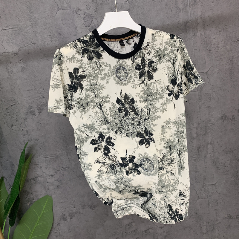 You'Re Great~ Foreign Trade Summer Ice Silk Drapey Round Neck Short-Sleeved T-Shirt for Men, Cool and Casual, Fashionable Half-Sleeve ins Trend You'Re Great~ Foreign Trade Summer Ice Silk Drapey Round Neck Short-Sleeved T-Shirt for Men, Cool and Casual, Fashionable Half-Sleeve ins Trend