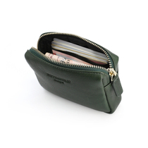 SEPTEMBER 27 DESIGNS genuine leather head layer of cow leather small clear new zipper zero money bag containing bag coin bag