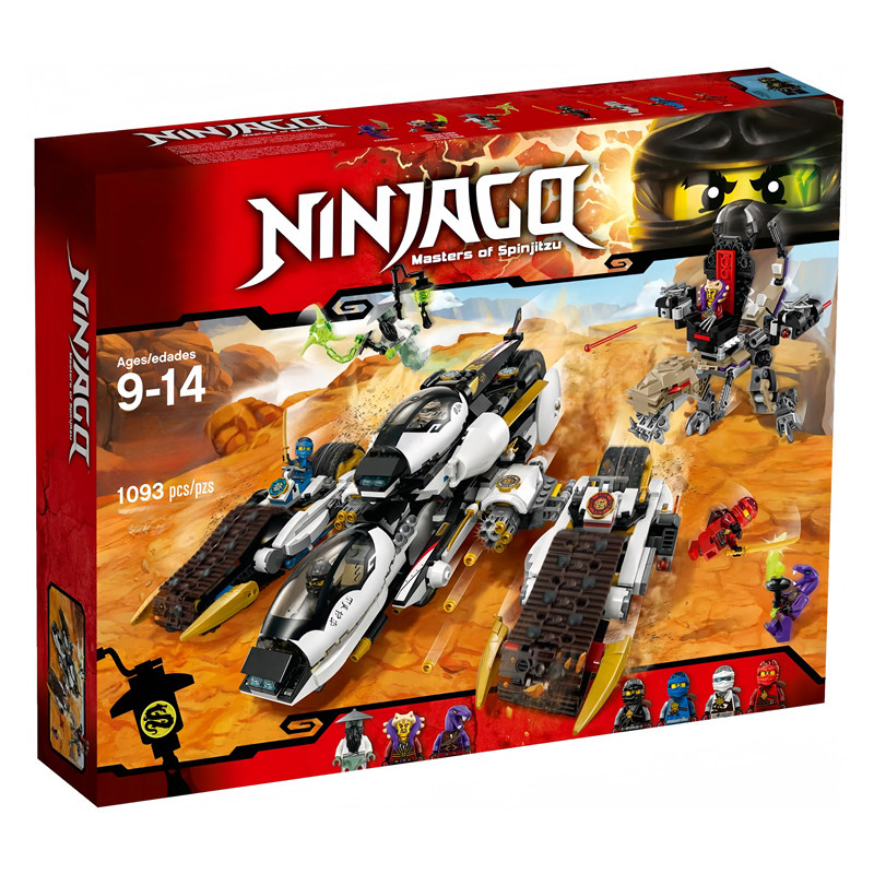 Ninjago/Ninjago shahar olov ibodatxonasi qo'mondonlik punkti Qorong'u ajdaho qiroli Boshsuyagi yuk mashinasi Chaqmoq ajdaho