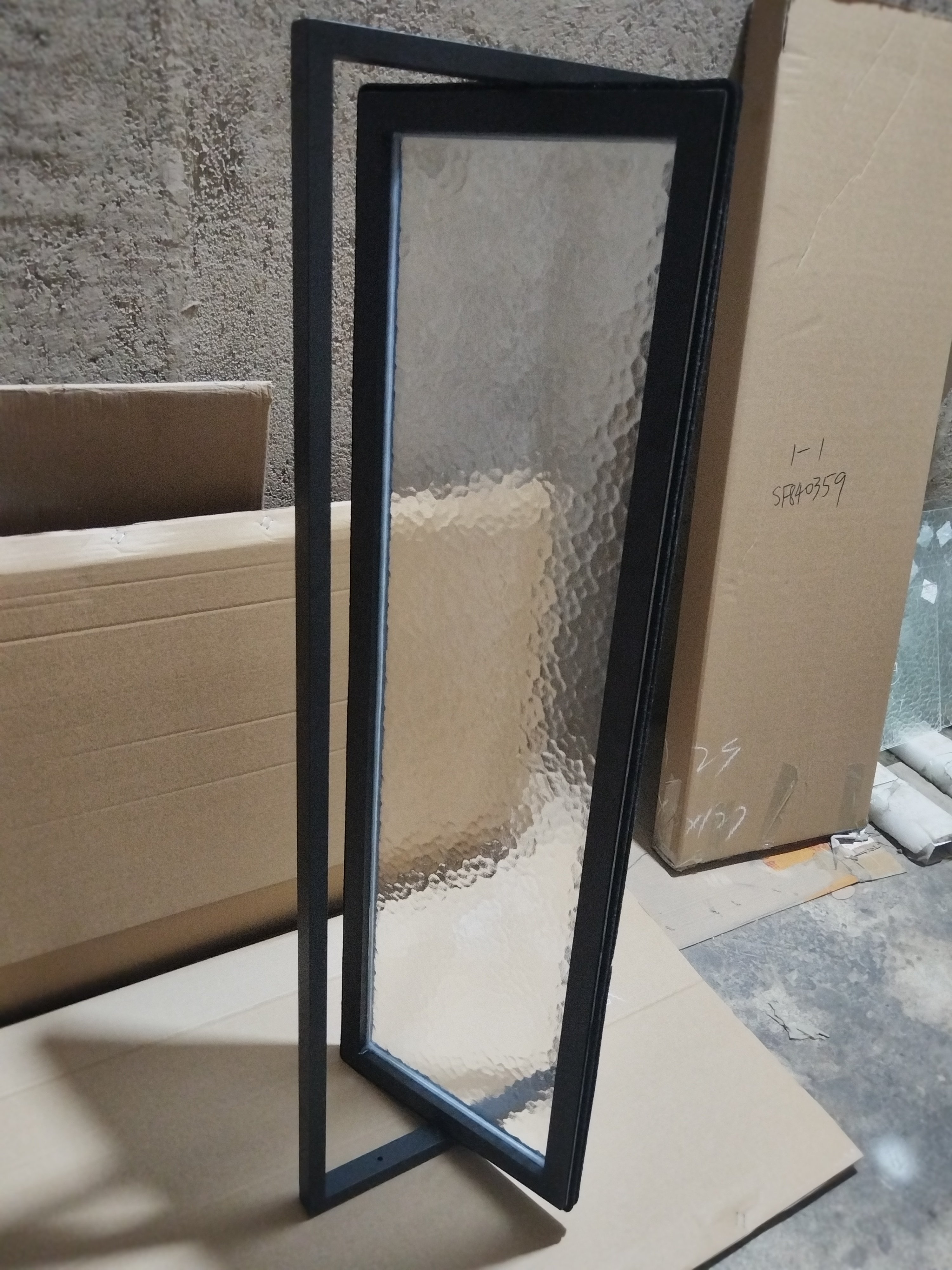 Aluminum Alloy Dark Bathroom Lighting Window Ventilation Window Square Center Shaft Rotating Window Indoor Small Window Anti-Peeping Glass Window