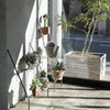 Japanese-Style Minimalist Iron Flower Stand Side Table Floor-Standing Flower Pot Indoor Balcony Corner Flower Stand Green Plants Flower Shop
