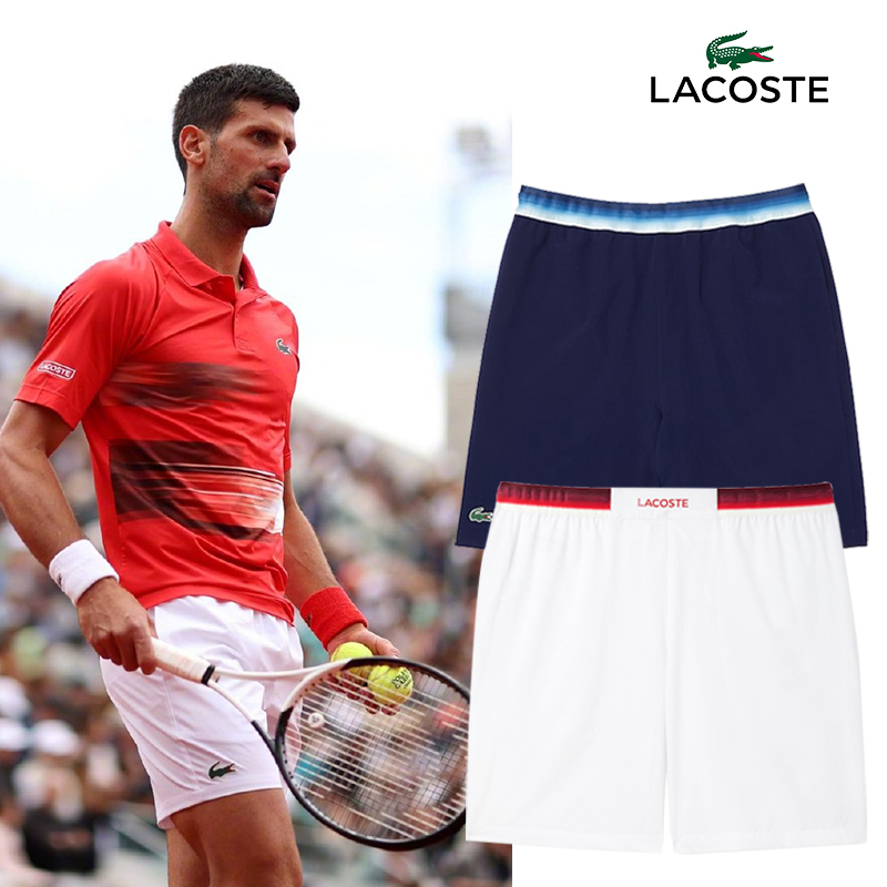 [in Stock] Lacoste French Alligator 2022 Nadal French Open Tennis Shorts Breathable Quick-Drying | Gh0880