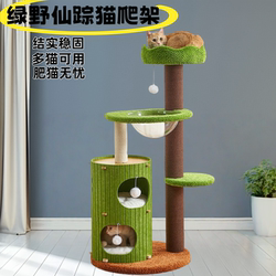Cat Climbing Frame, Cat Tree, Multi-Layer Cat Tree with Holes, All-Season Model, Space-Saving, Claw-Grinding Cat Scratching Post, Space Capsule Cat Bed