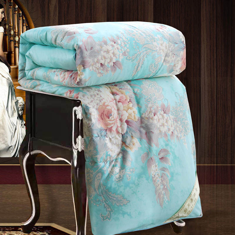 Silk quilted by 100% mulberry cicadas air conditioning by single double thin quilt by summer cool quilted by spring and autumn bedding thickened warm winter quilt core