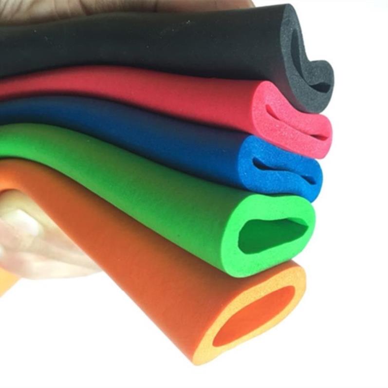 Flame retardant color fitness equipment anti-collision foam sleeve smooth and tough rubber plastic shock-absorbing wear-resistant rubber durable foam