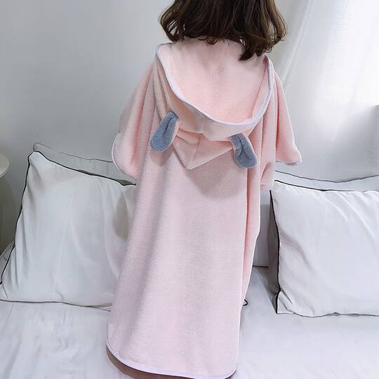 Children's Bath Towel Coral Velvet Baby Cape Cartoon Hooded Super Soft Absorbent Towel Bathrobe Softer Than Pure Cotton