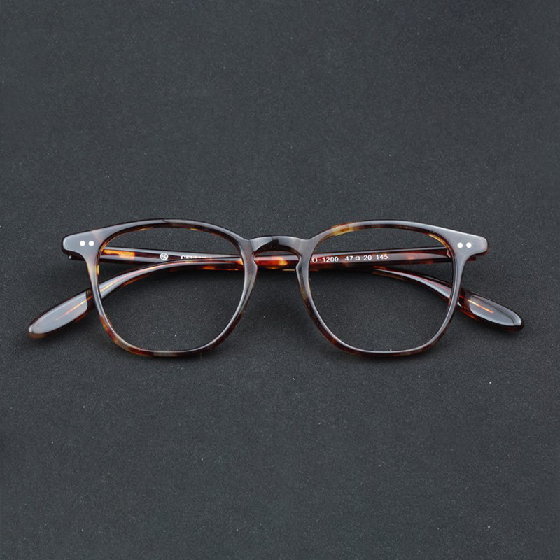 Transparent glasses myopia myopia glasses in Japan hand - made glasses black frame plate eyeframe glasses 705