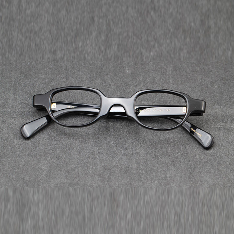 Talk show Zhang Boyuan Small Frame Glasses are suitable for height numbers of Japanese Celluloid Short Frame 1072
