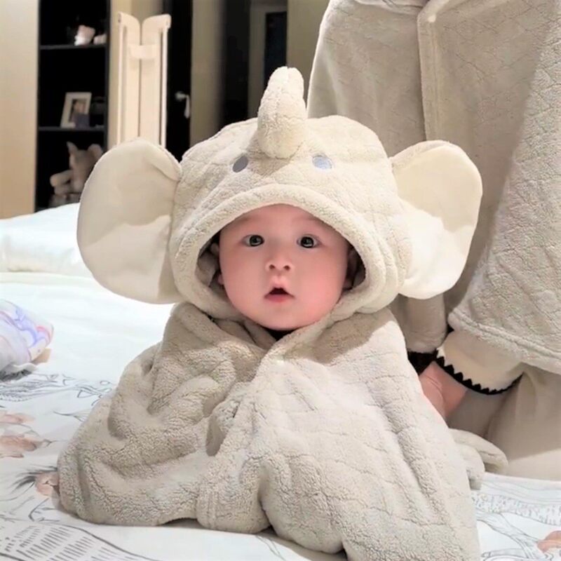 Dumbo Baby Bath Towel 2026 New Model All-Cotton Quick-Dry Bathrobe for Babies and Children, Non-Shedding Hooded Cape Dumbo Baby Bath Towel 2026 New Model All-Cotton Quick-Dry Bathrobe for Babies and Children, Non-Shedding Hooded Cape