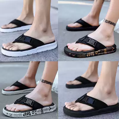 Flip-flops men's 2021 new summer men's sandals soft soles sex beach sandals shoes men's trend fashion outside wear