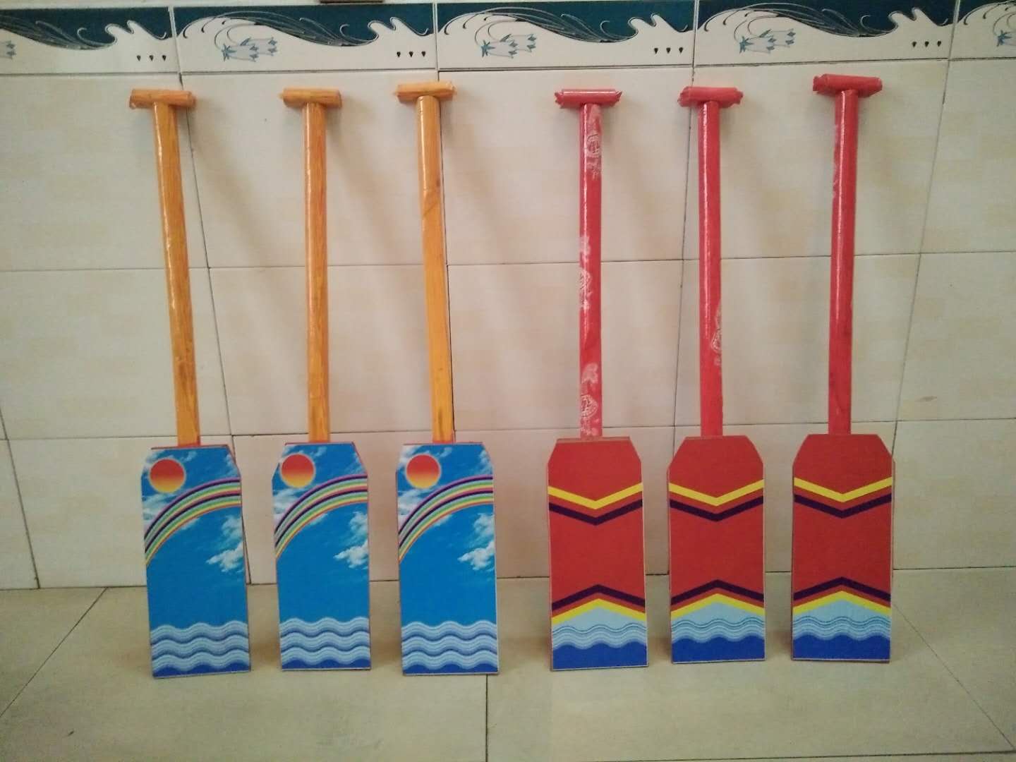Boat paddle performance props Fisherman stage rowing adult boat Dragon Racing Dragon Racing Dragon Boat Network Red Dance Tools Show