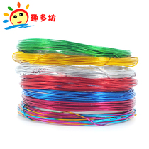 Colored handmade iron wire button flower enamelled wire material DIY hand holding flowers No. 22 color 10 pieces a bunch of accessories