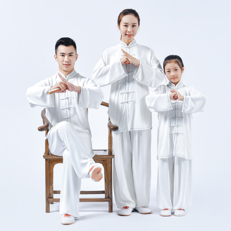 Tai Chi suit Women's practice suit Men's ancient rhyme Chinese children's martial arts suit Chinese style custom martial arts hall school uniform Coach suit