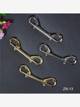 Horse hardware accessories metal two-way hook double hole press hook connection hook equestrian supplies