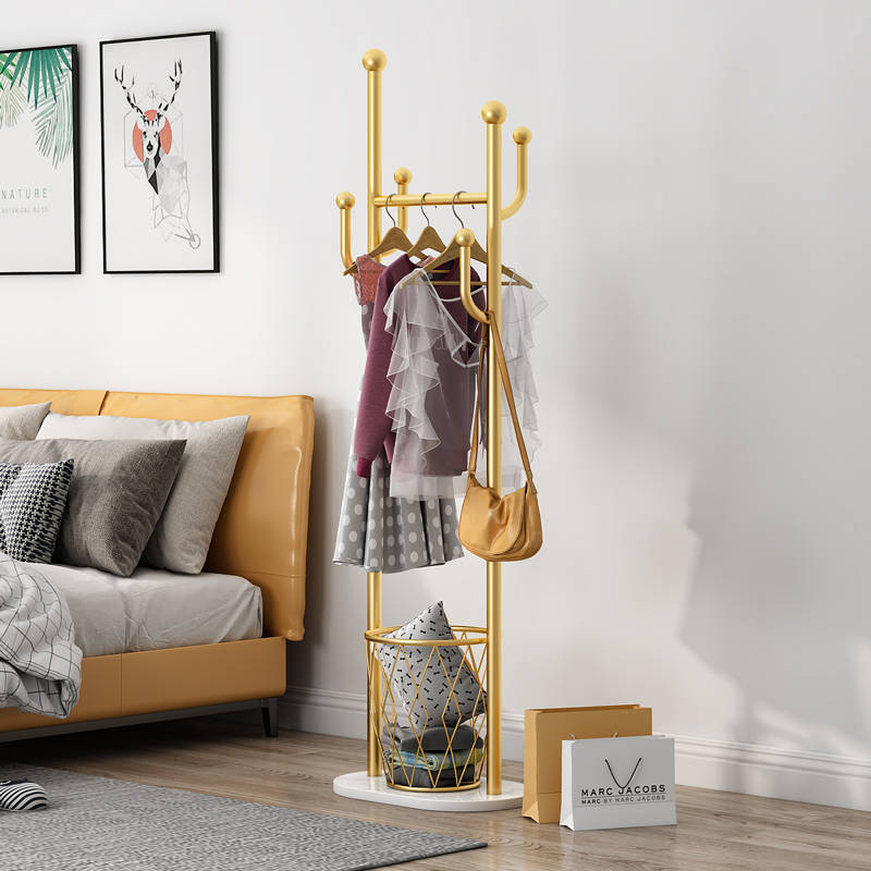 Coat rack floor bedroom living room home corner simple clothes hanger multi-functional hanging clothes rack integrated rack