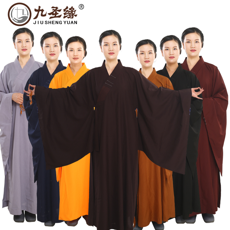 Jiushengyuan Haiqing layman's clothing men's and women's same style robes children's Haiqing clothes monk robes long coats summer breathable