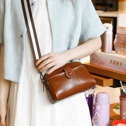 Genuine Leather Small Bag for Women 2026 New Fashion High-End Popular Women's Bag Versatile Super Hot Niche Shoulder Crossbody Bag