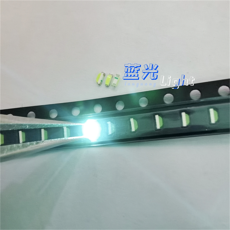 LED侧面发光0805冰蓝色 0802高亮侧贴卧式冰蓝光贴片灯珠