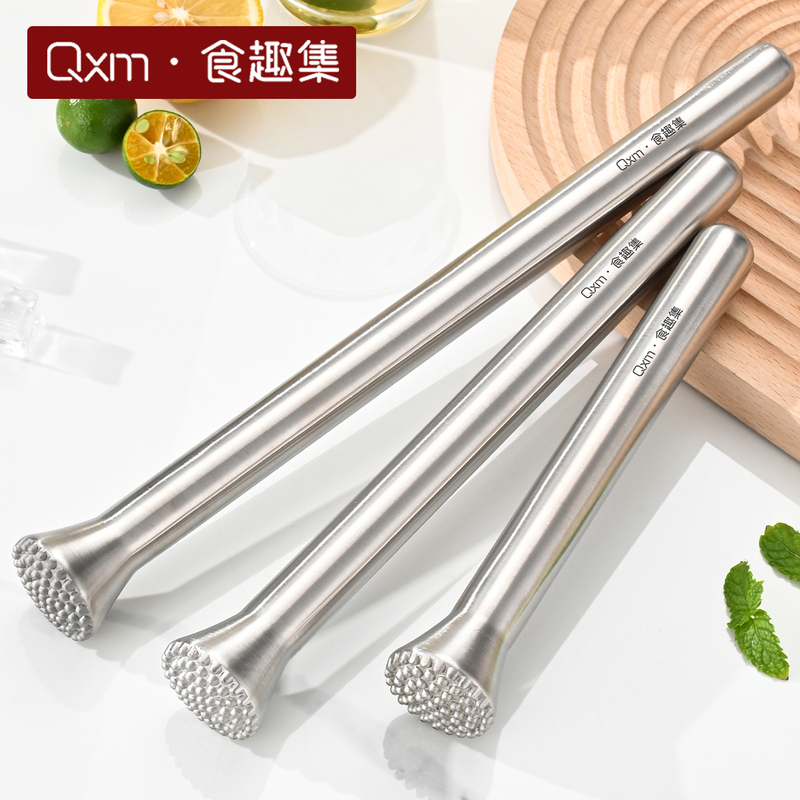 304 Stainless Steel Ice Crusher Muddler Stick, Hand-Operated Lemon Tea Tool, Fruit Juice Press, Special Shaker Cup Muddler Stick