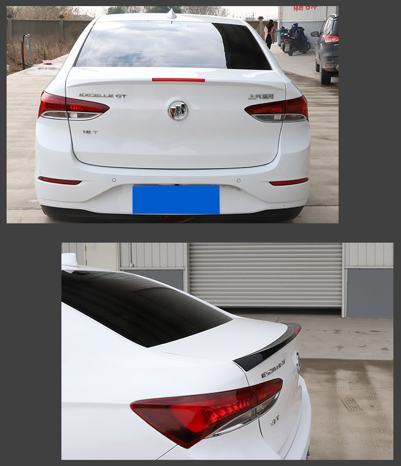 15-19 mô hình Buick Yinglang cánh sau sửa đổi đặc biệt 18 mới Yinglang sửa đổi đuôi ABS sơn cú đấm miễn phí đuôi cá xe hơi