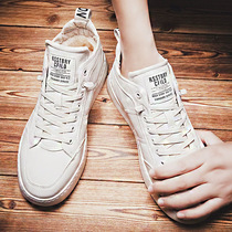Cotton Shoes Men Winter Warm Plus Suede Thickened Net Edition Mens Shoes Leather Face Waterproof 2020 New trends High Help little white shoes