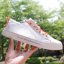 Small White Shoes Summer Mens Shoes Breathable thin section Students 100 lap shoes Shoes Boy Wave Shoes 2019 New Unlacing Plate Shoes