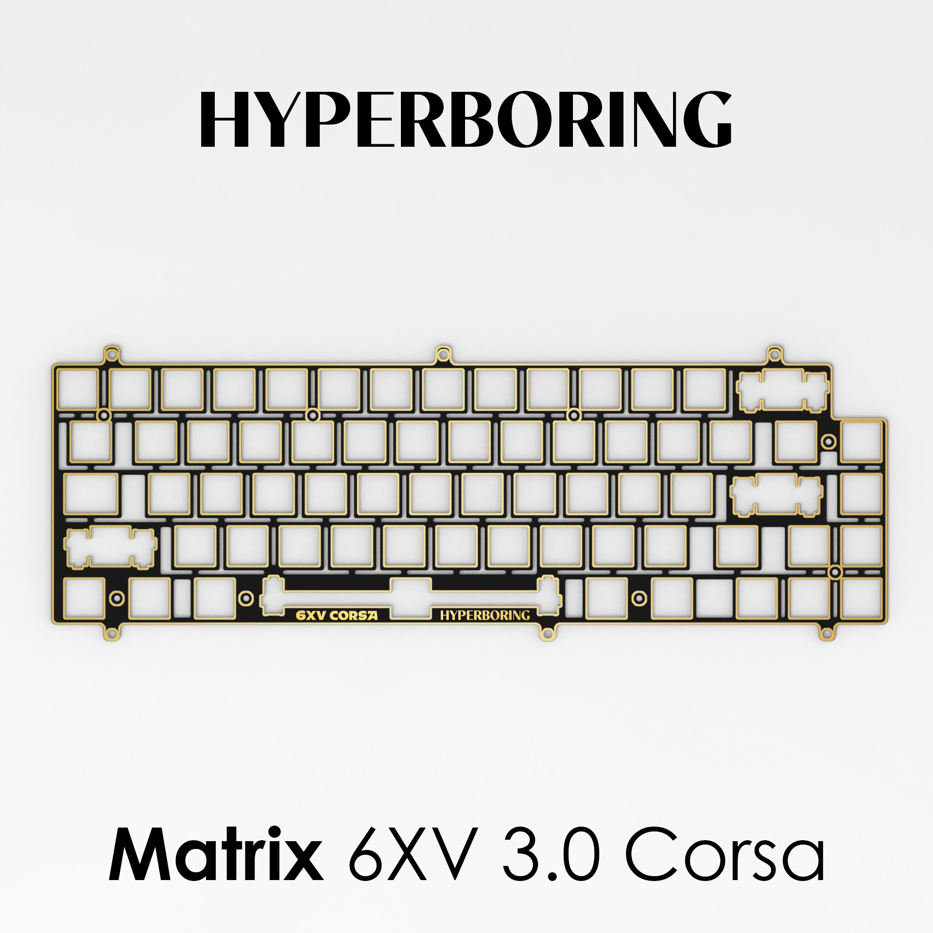 Matrix 6XV 3.0 Corsa 65客制化机械键盘配件PC POM FR4定位板评价- 淘宝网