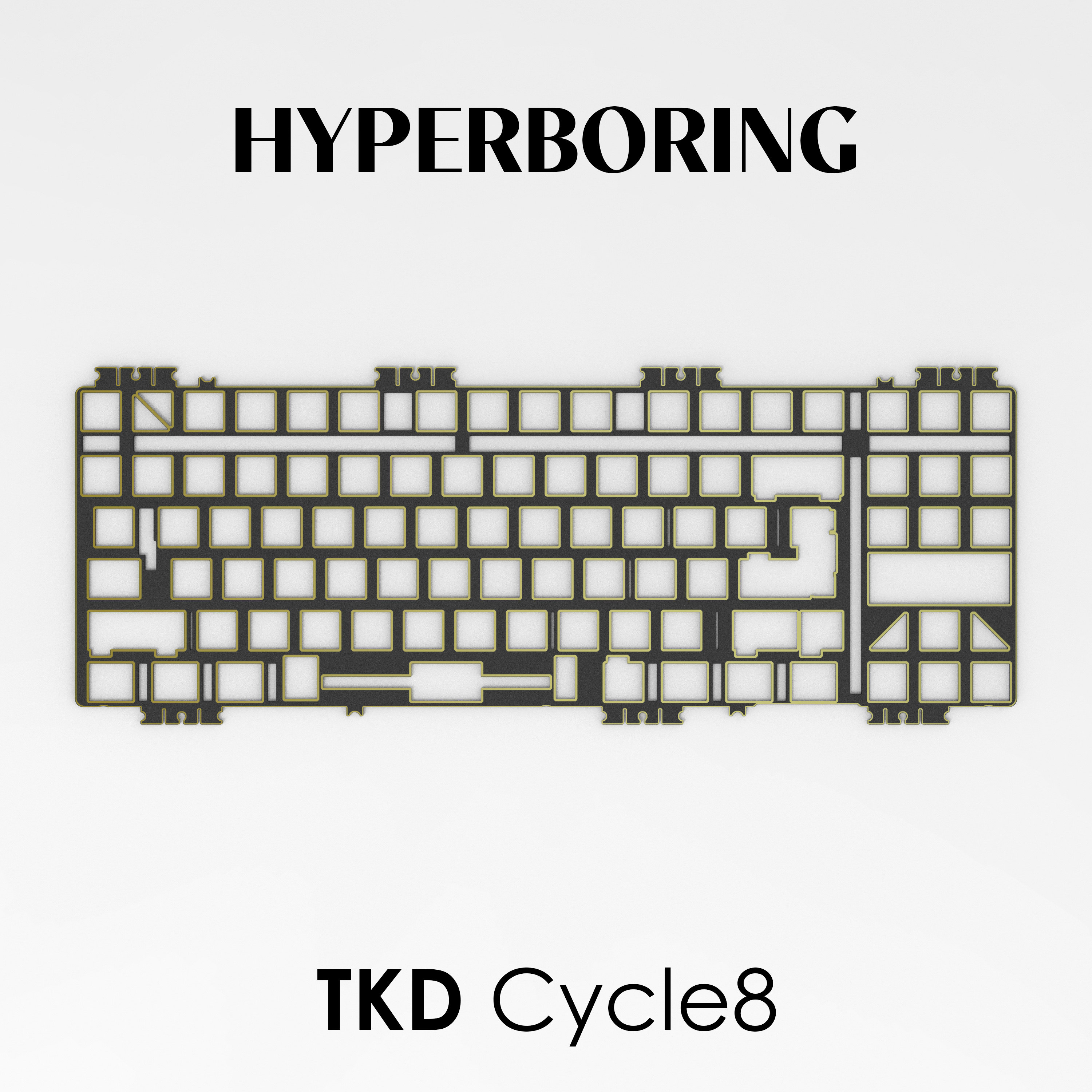 【メカニカルキーボード】TKD cycle8 プレート：アルミ メカニカルキーボード】TKD cycle8 プレート：アルミ メカニカル