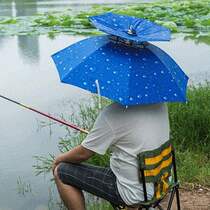 Umbrella cap head wearing umbrella sunscreen adult umbrella cap cap head type fishing umbrella head belt folding top umbrella umbrella
