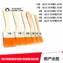Computer soft wool cleaning brush dust removal brush wood handle interior decoration paint brush oil painting paint small brush handle