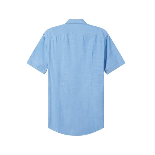 Hugo Boss Мужская хлопчатобумажная стройная деформация для депутации для пригородной рубашки с коротким рубашкой 50468980