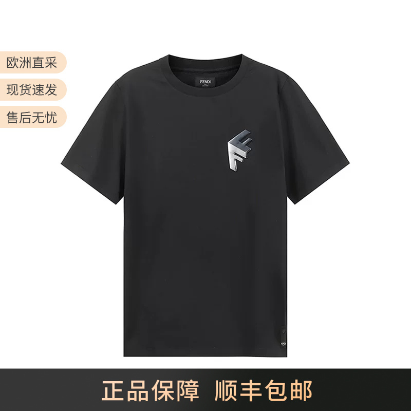 Fendi Spring and Summer New Product Men's Cotton Printed Round Neck Short-Sleeved T-Shirt Fy1217 Apmc
