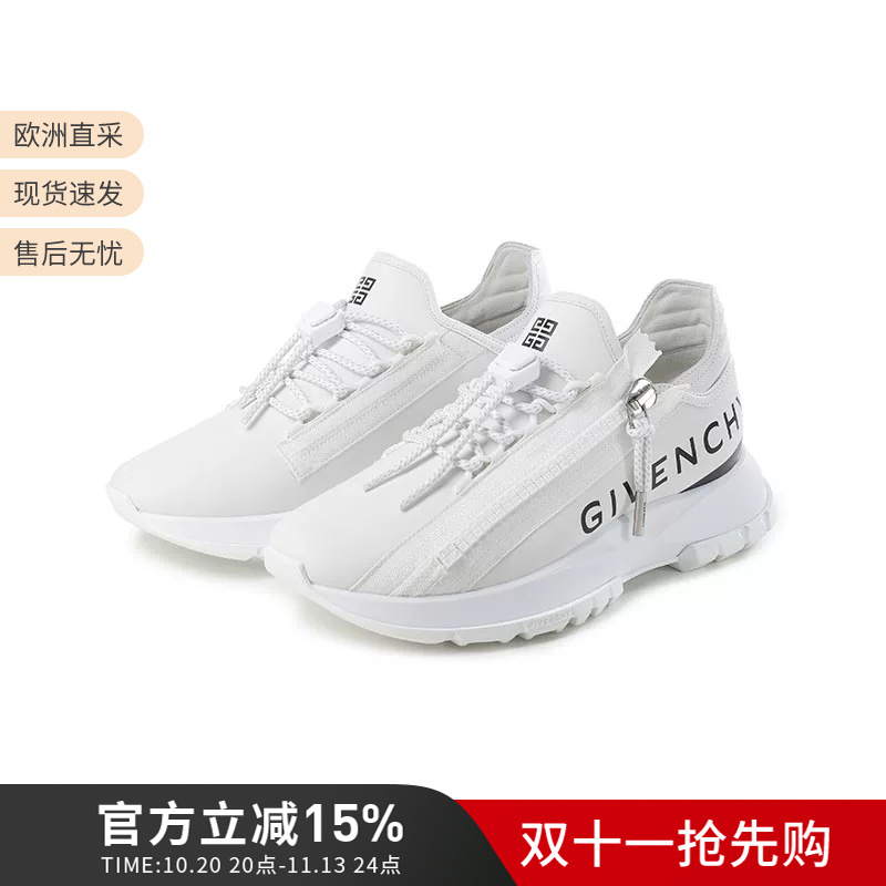 Givenchy Women's Thick-Soled Zippered White Sneakers Casual Sneakers Be003Ye1Wv Givenchy Women's Thick-Soled Zippered White Sneakers Casual Sneakers Be003Ye1Wv