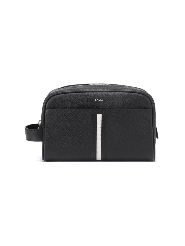 Bally Barley Men's Cow Leather Toiletries Bag Cosmetic Bag Portable Storage Bag Rbn S Washbag