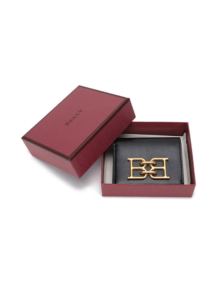 Bally/Bally Women's B-Chain Leather Crossbody Bag Short Wallet Britney W