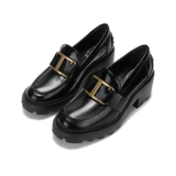 Tod’s Женские лоферы Todes на толстом высоком каблуке с Т-пряжкой и толстой подошвой, высота 6 см, XXW08D0EU50SHA