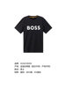 Hugo Boss Men's Cotton Logo Pattern Round Neck Men's Short-Sleeved T-Shirt 50483711
