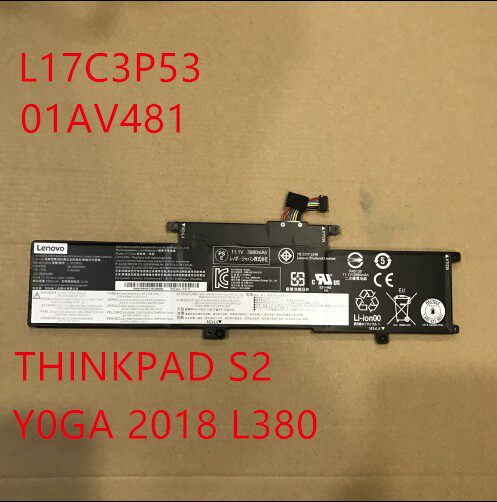 Original L17M3P55 L17L3P5301AV481 482 483 Think S2 Yoga L380 battery