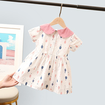 Girls dress summer dress 2021 new female baby skirt childrens dress little girl foreign style 1-3 years old 5 princess dress