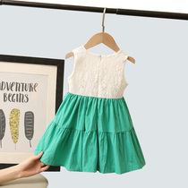 Girls summer dress 2020 new childrens foreign style cotton skirt female baby girl Summer Girl princess dress