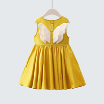 Girls Skirt Summer 2021 New Korean version of foreign style childrens summer princess dress little girl baby dress