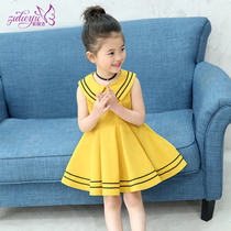 Girls summer dress 2020 new dress Korean princess skirt foreign style children cotton dress little girl baby skirt