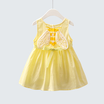 Girls dress 2021 New Korean version of foreign style children sleeveless dress summer princess dress baby summer dress