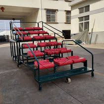 Factory direct sales telescopic mobile terminal chronograph 18 seats finishing referee stand stands terminal platform