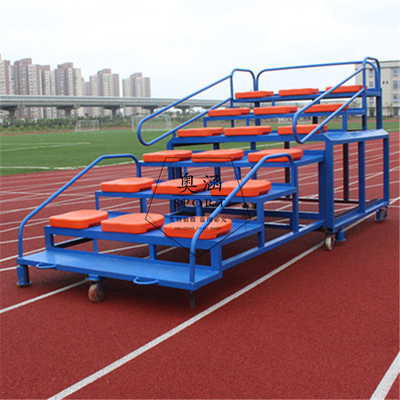 Manufacturer direct sales 18 seats Mobile Referee Bench Finish Timing Choral Bench Referee look at the Terri Color to do